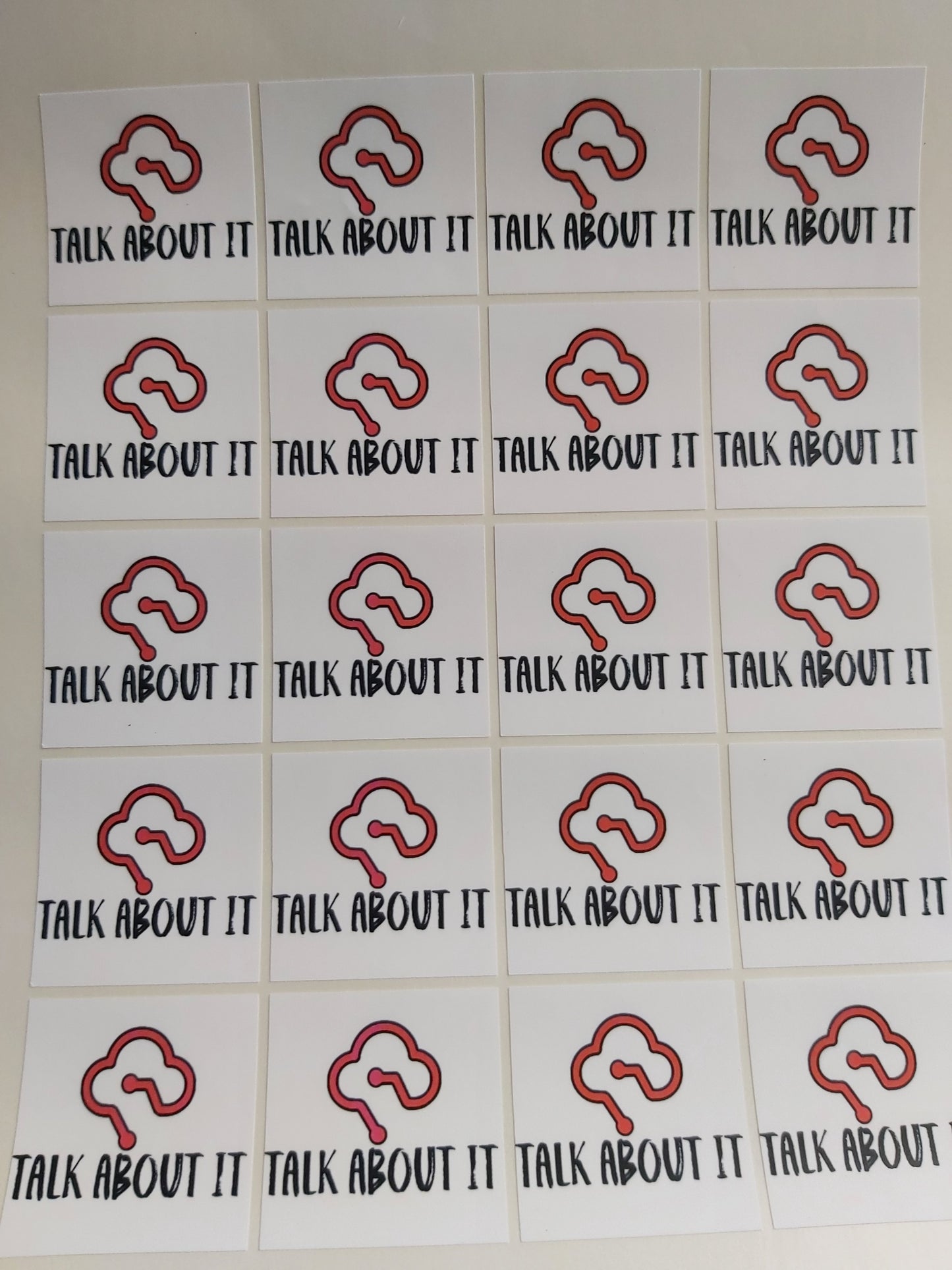 Circle/Square Logo Glossy Paper Stickers