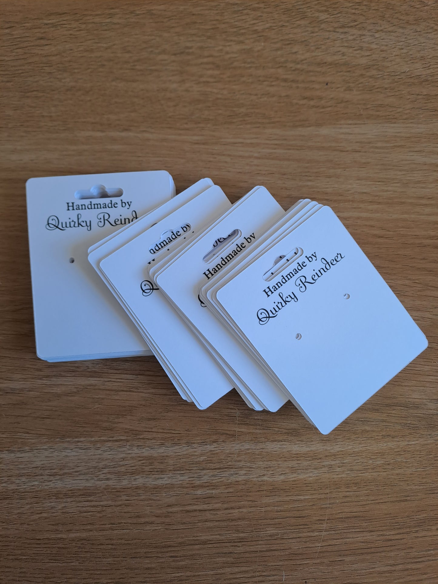 40 Pcs Personalised Earrings Display Backing Cards