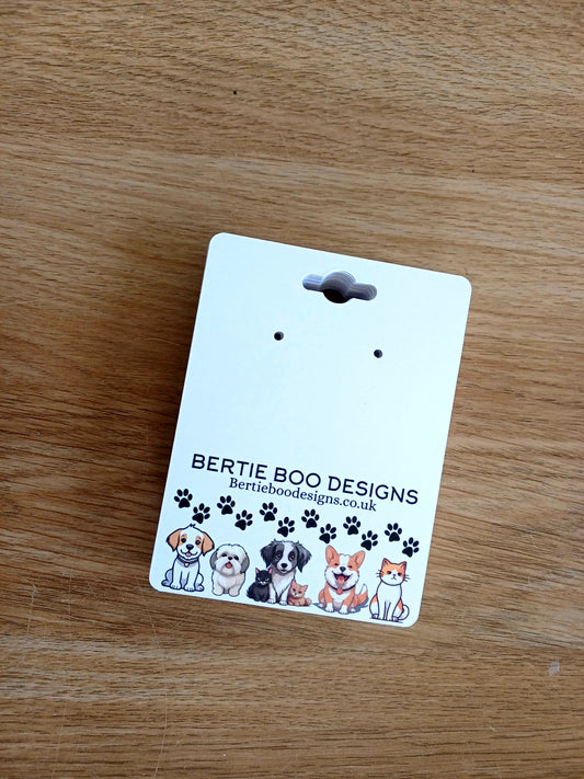 40 Pcs Personalised Earrings Display Backing Cards