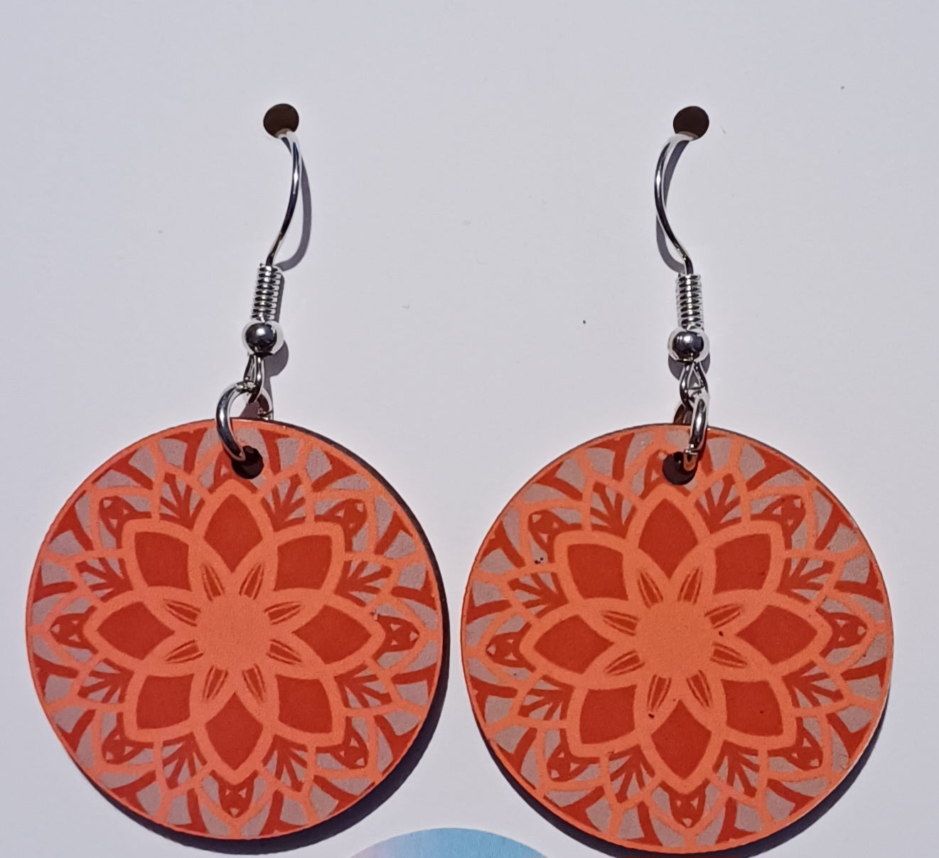 Pink And Grey Cute Little Handmade Earrings