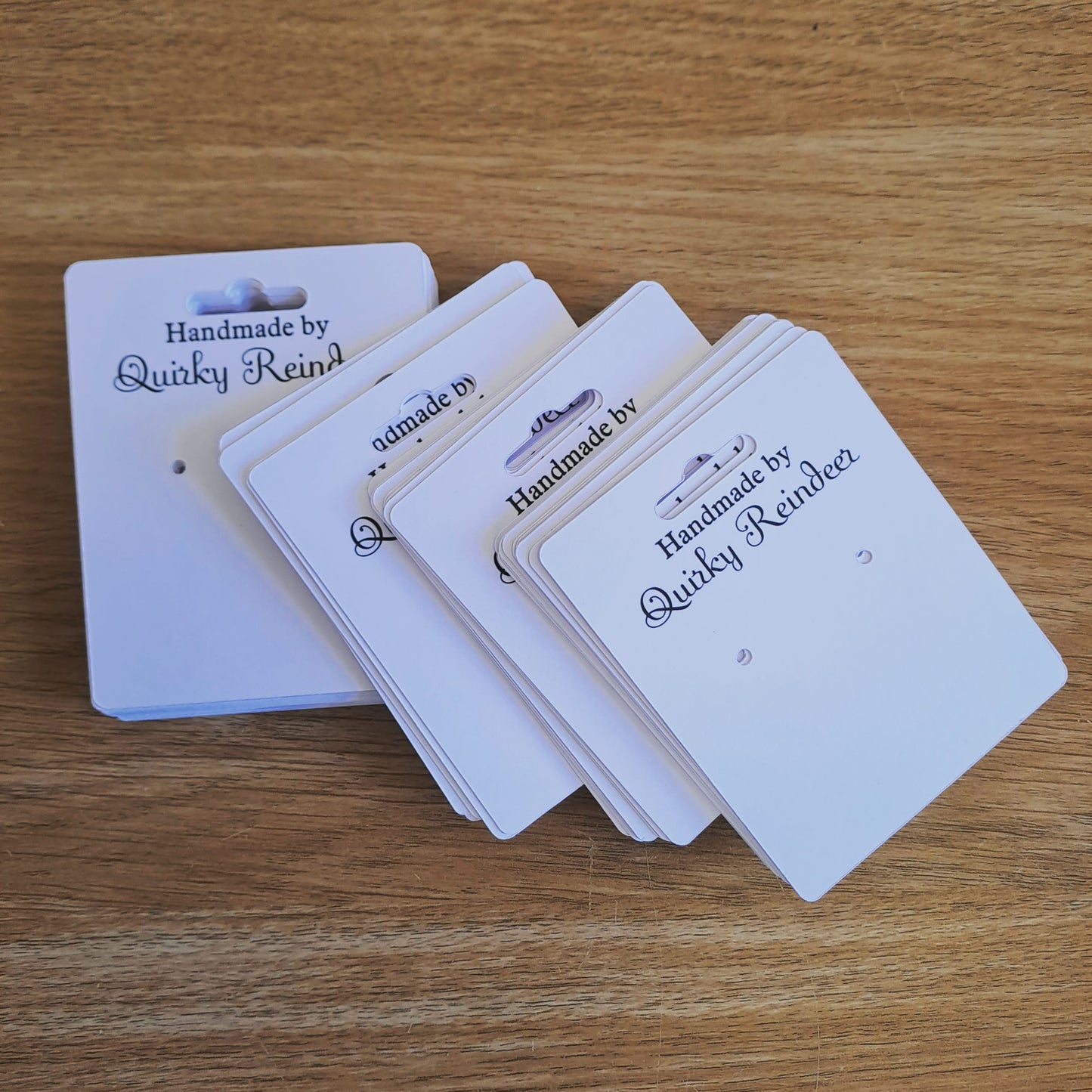 40 Pcs Personalised Earrings Display Backing Cards