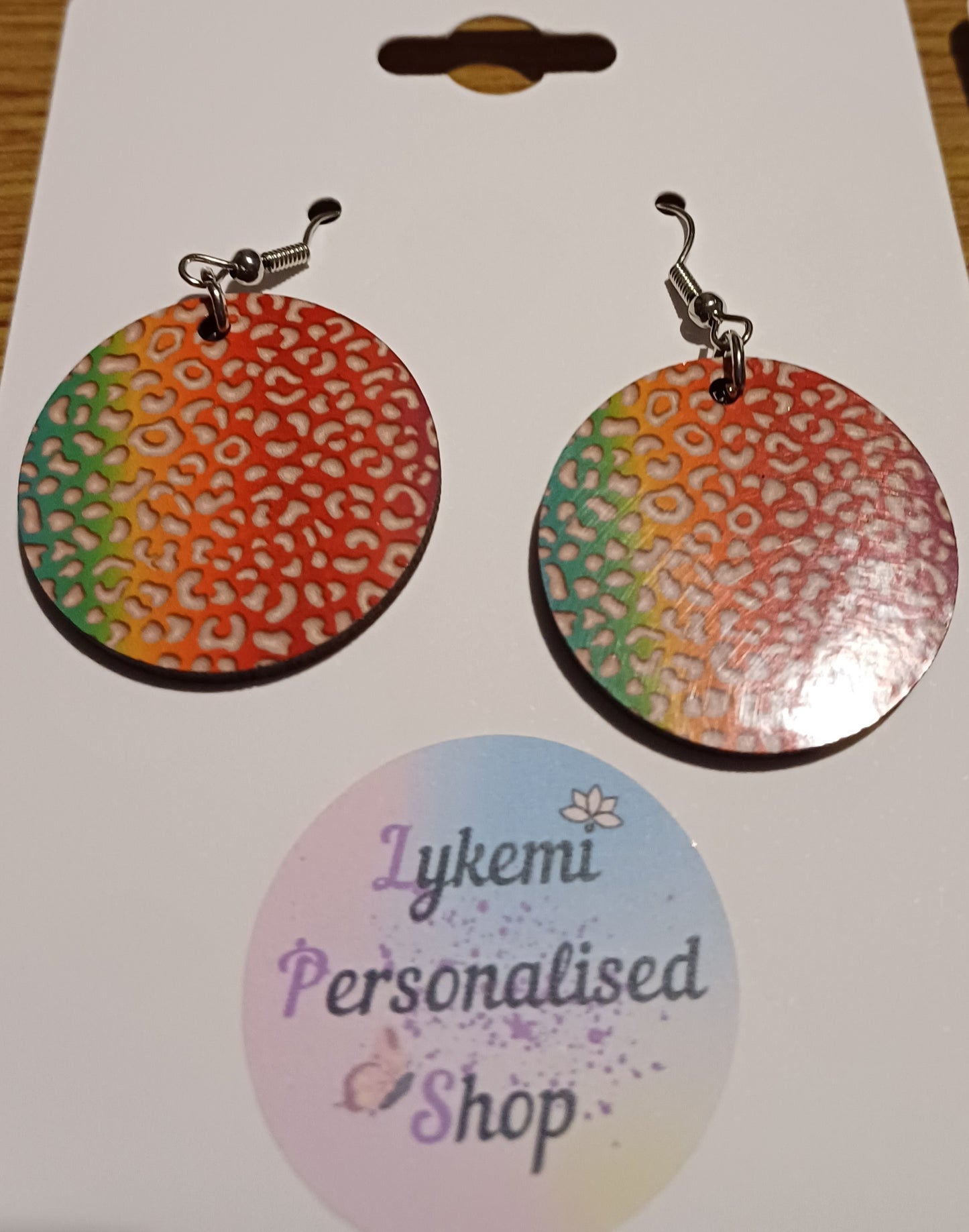 Cute Little Handmade Earrings Rainbow