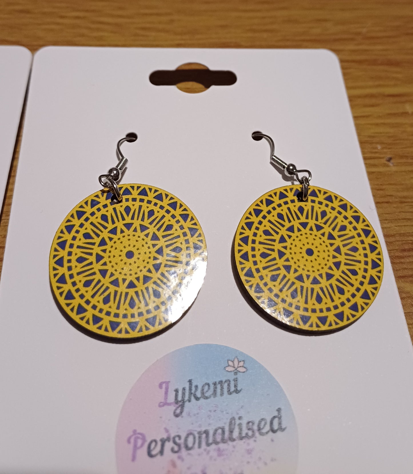 Handmade Earrings Yellow