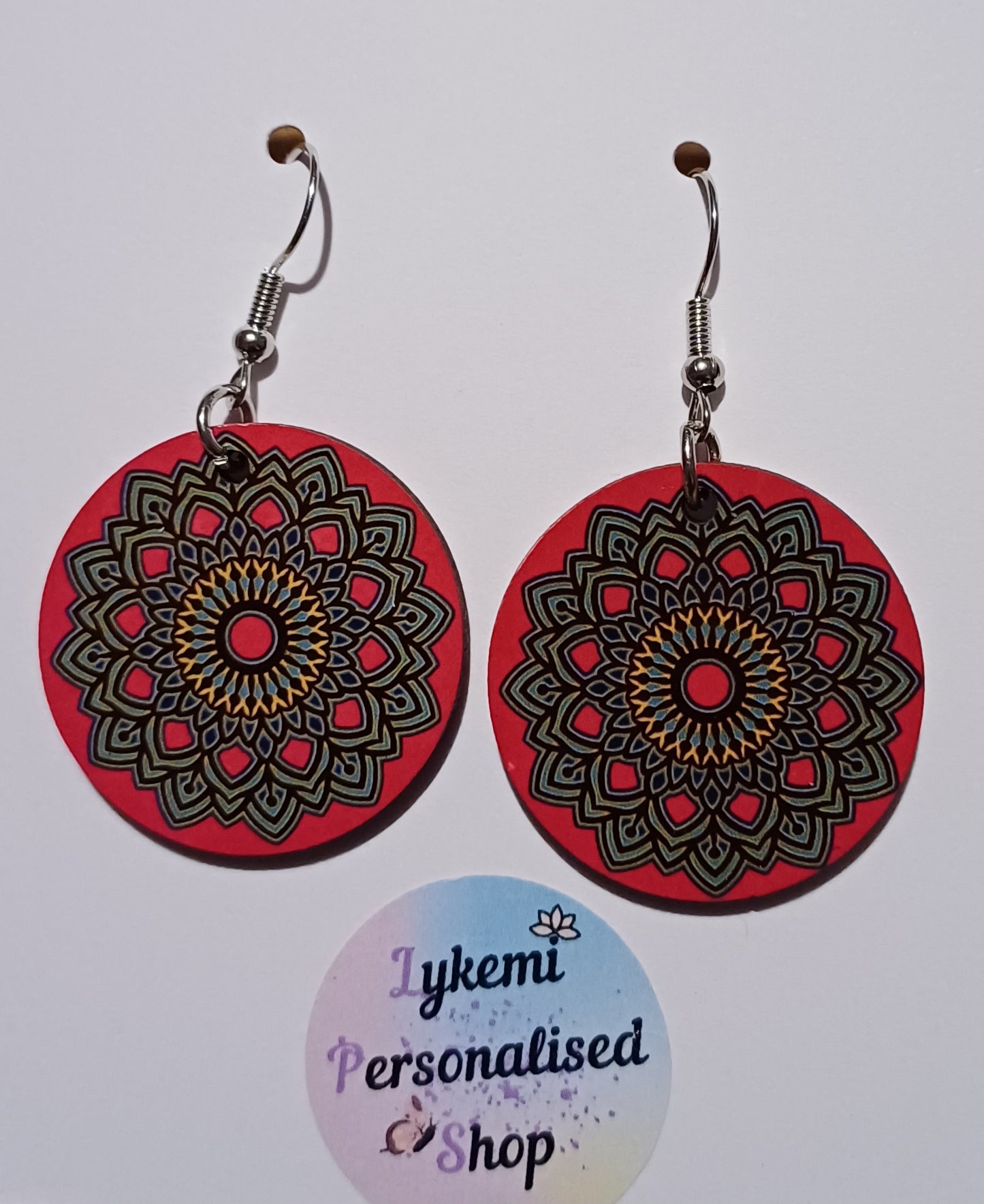 Cute Little Handmade Dark Pink Earrings