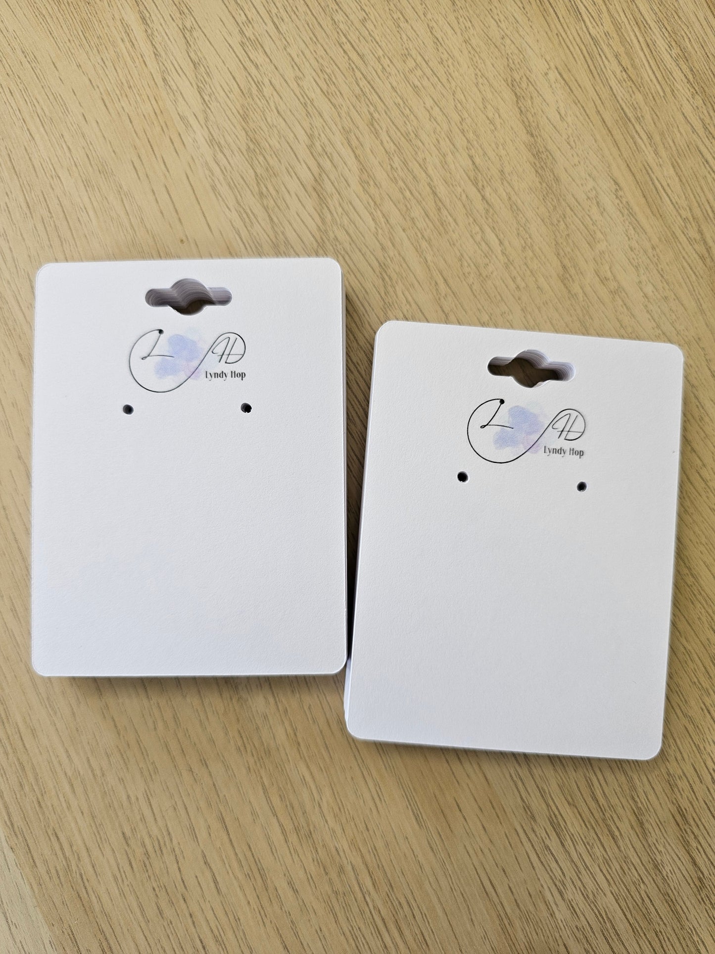 40 Pcs Personalised Earrings Display Backing Cards