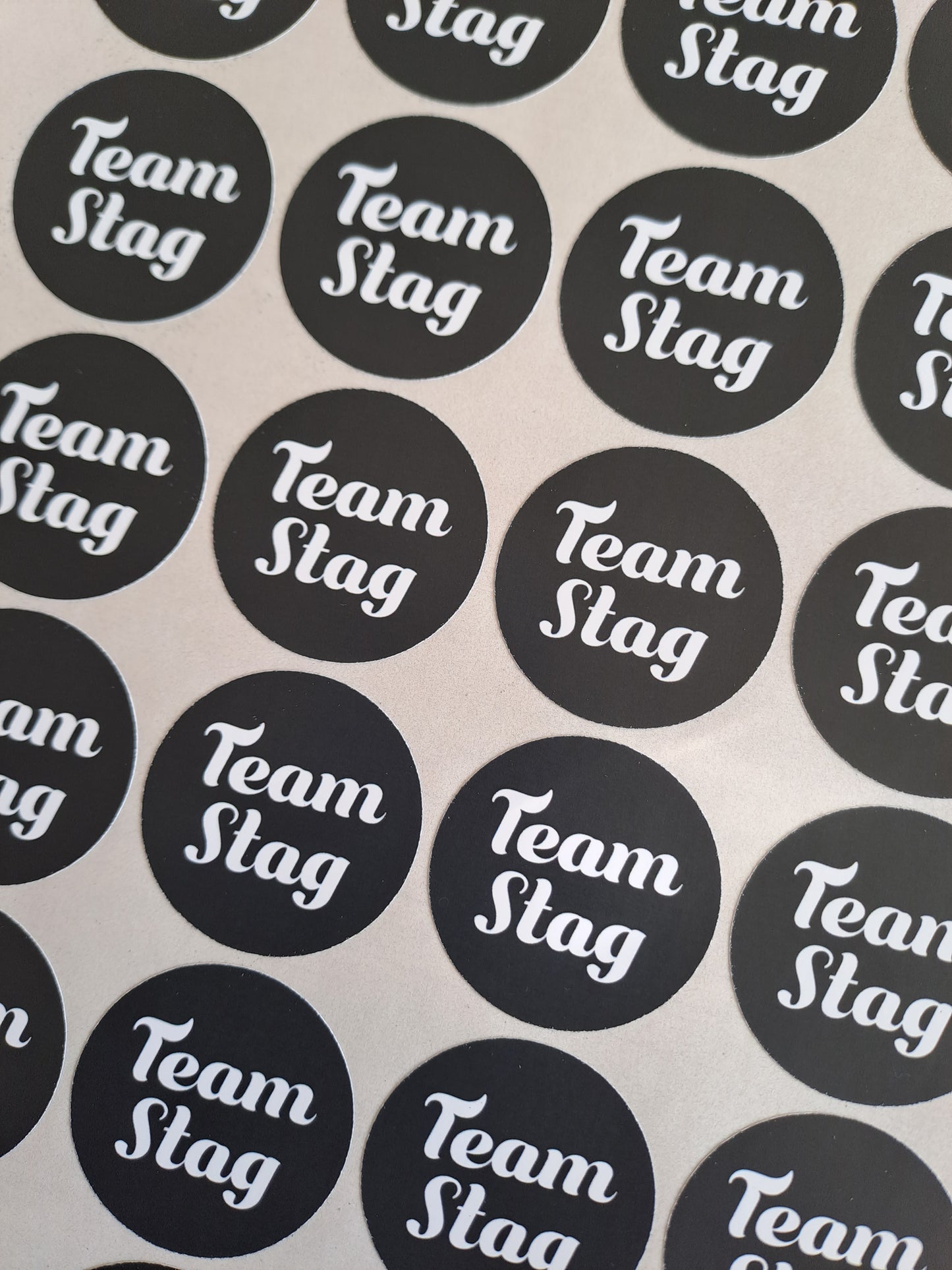 Circle/Square Logo Glossy Paper Stickers