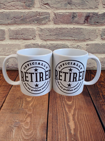 Cute, Officially Retired Mug, Retirement Gift Mug