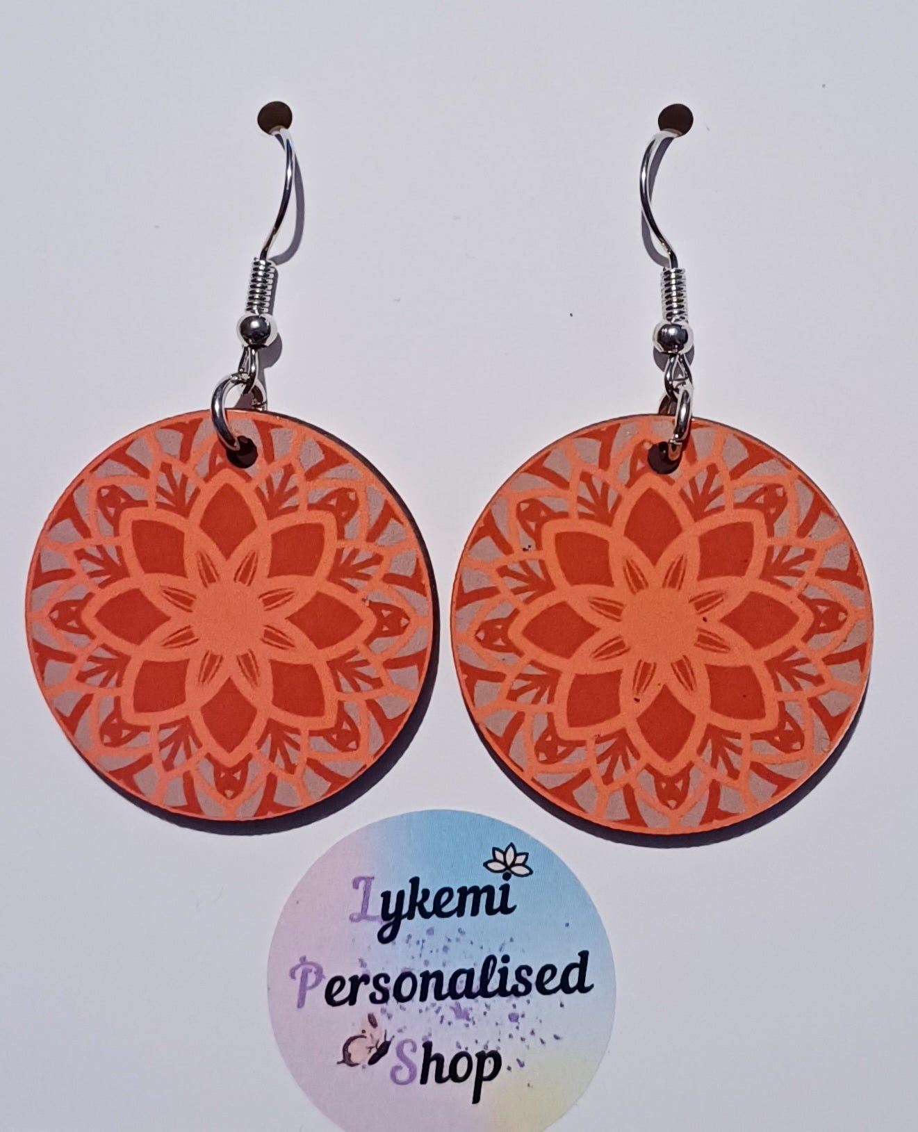 Pink And Grey Cute Little Handmade Earrings