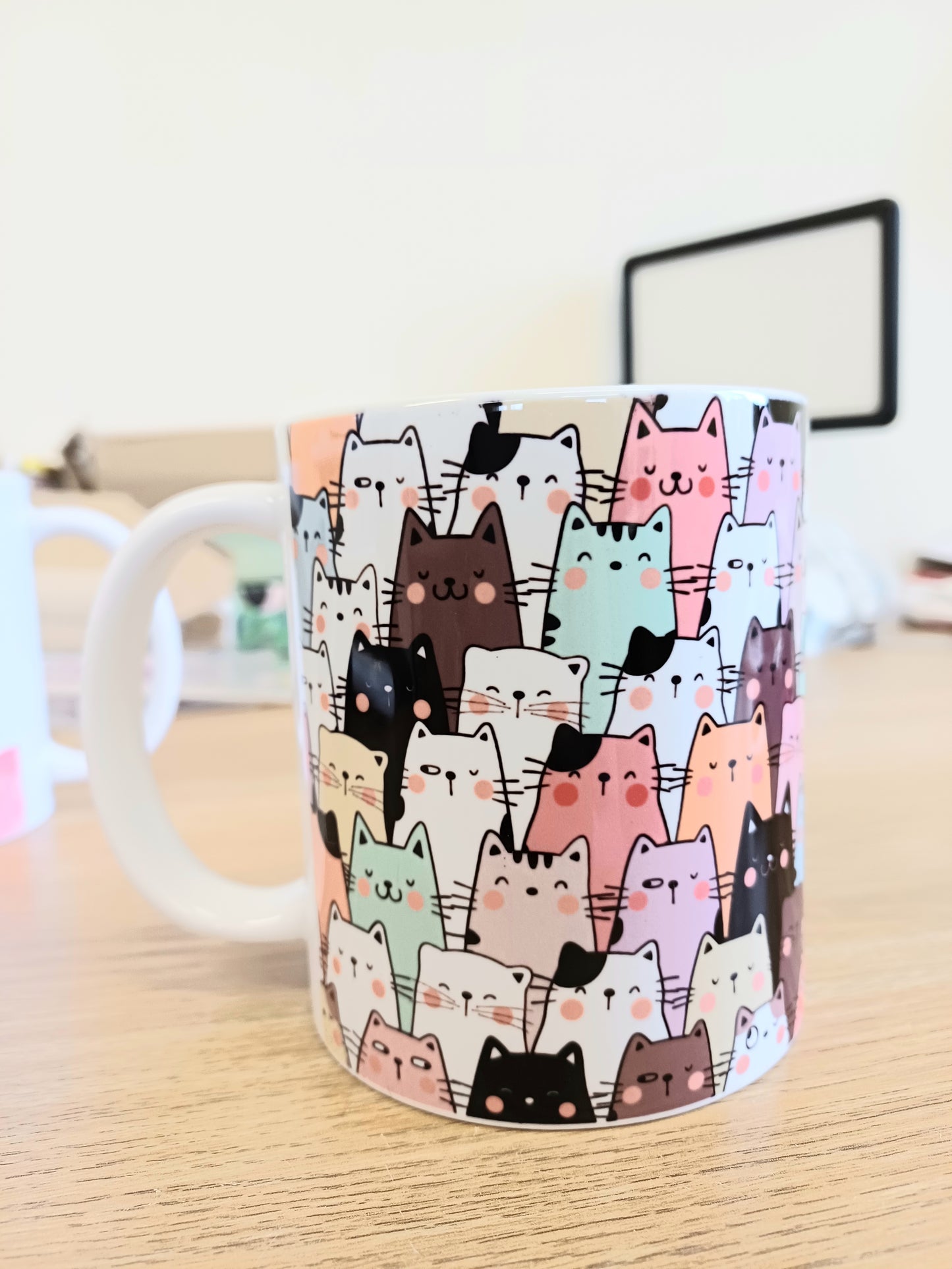 Cute, popular, cats, animal personalised mug