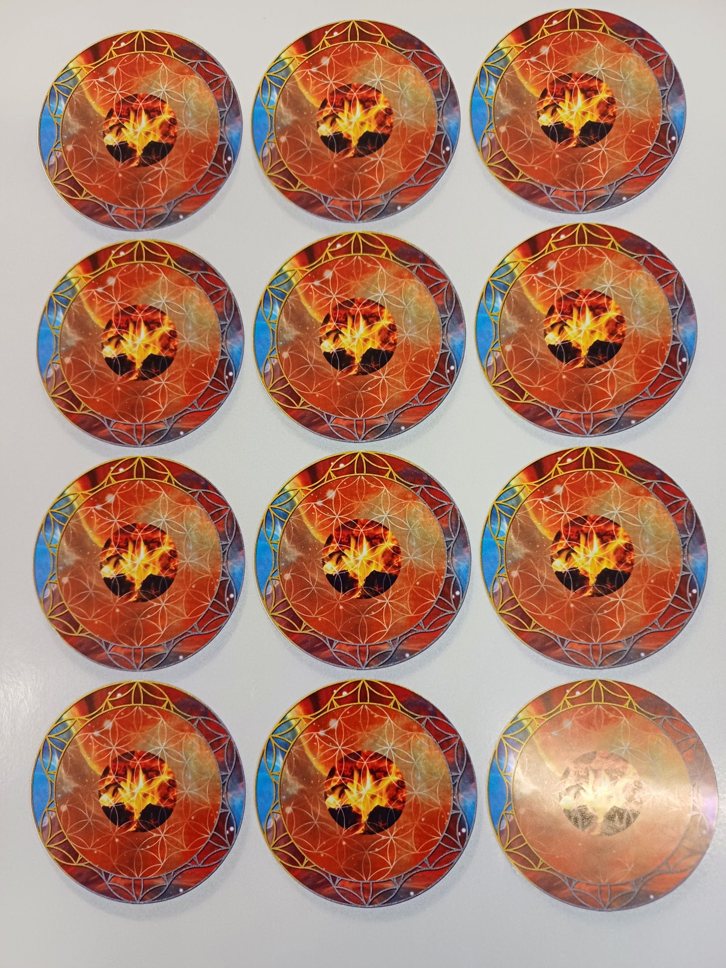 Circle/Square Logo Vinyl Waterproof Stickers
