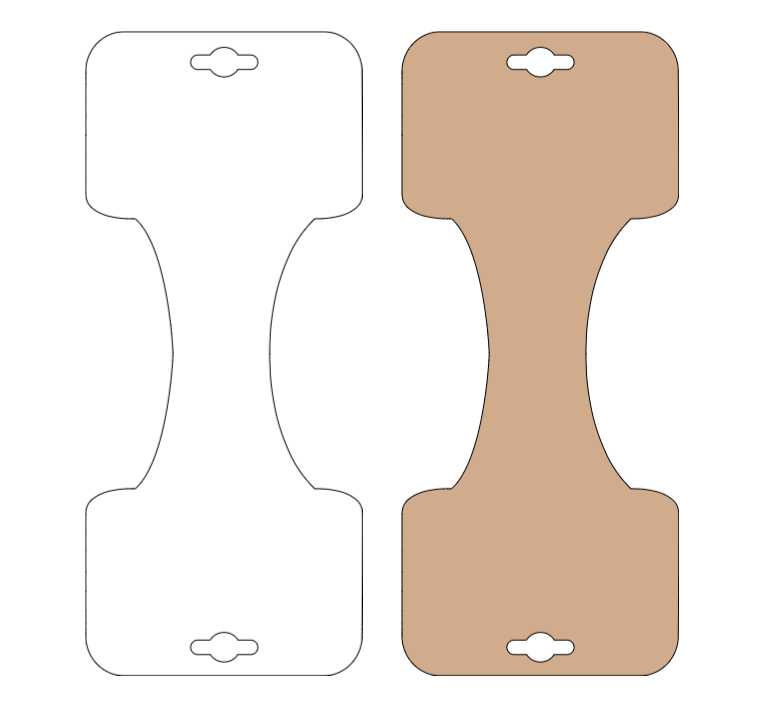 Scrunchie Backing Display Card Tags