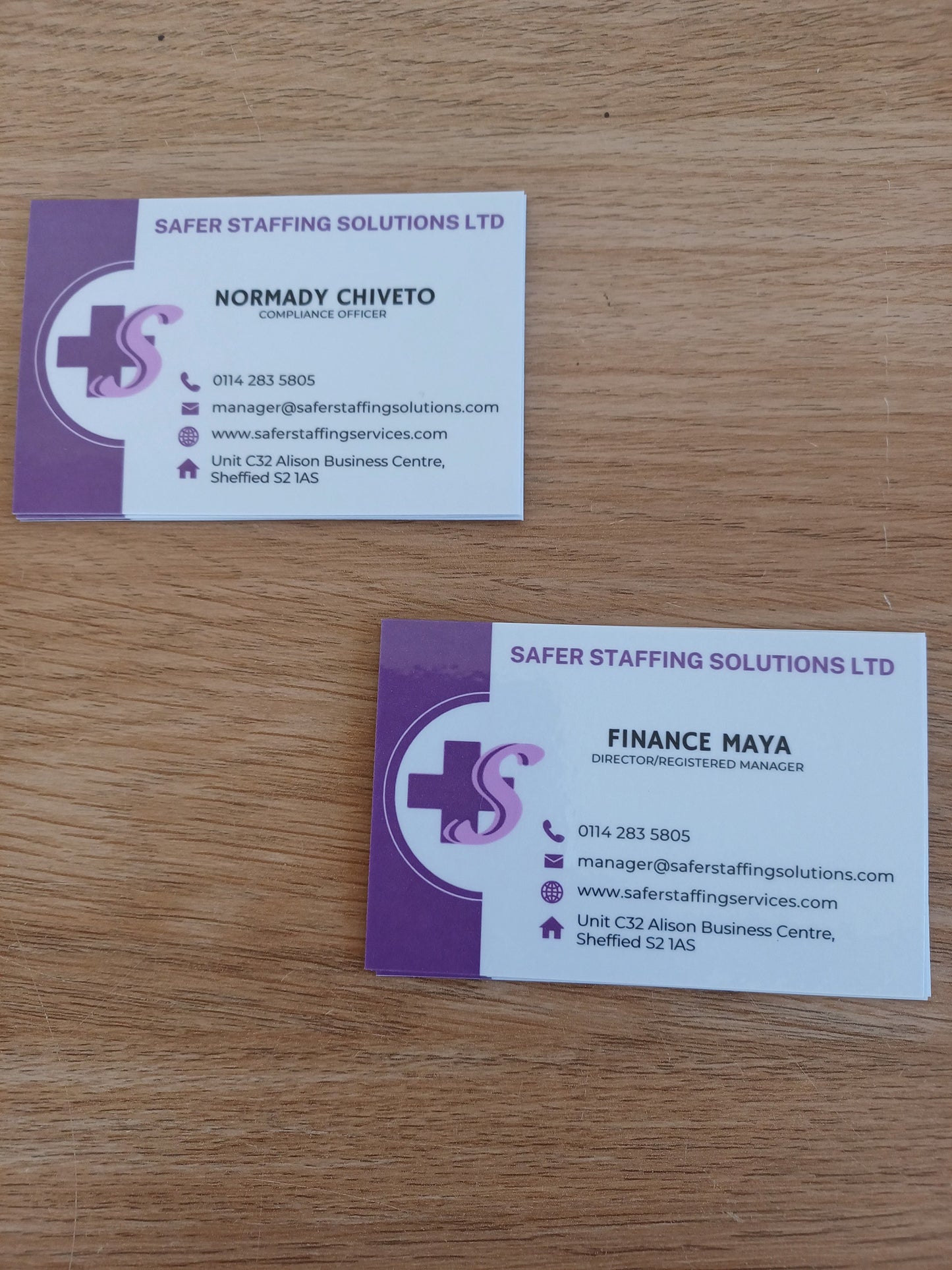 Business Cards, Appointment Cards, Loyalty Cards, Thank you Cards Single Sided Double Sided.
