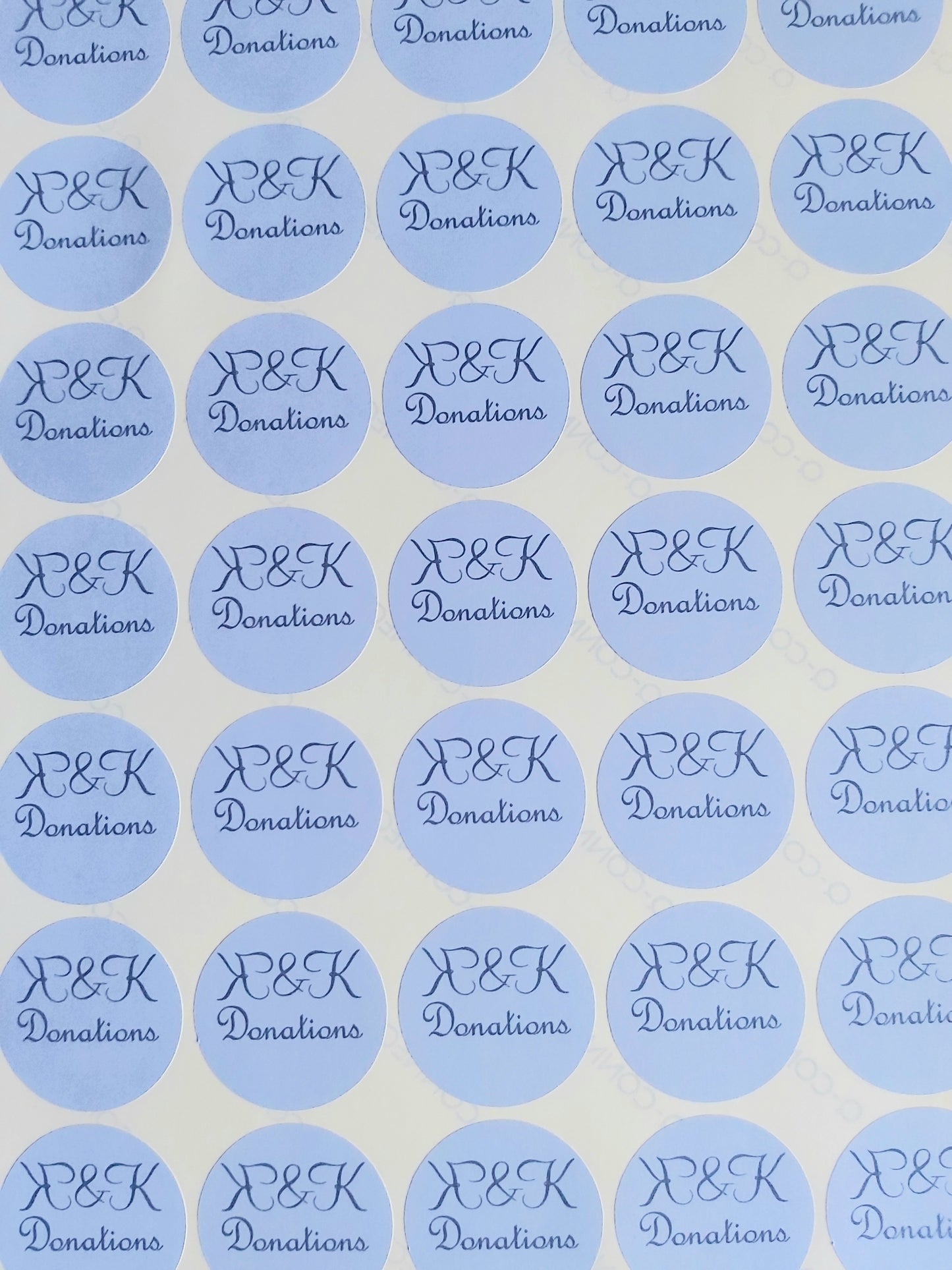 Circle/Square Logo Glossy Paper Stickers