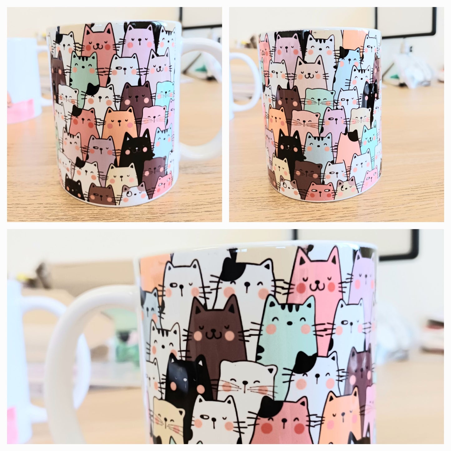 Cute, popular, cats, animal personalised mug