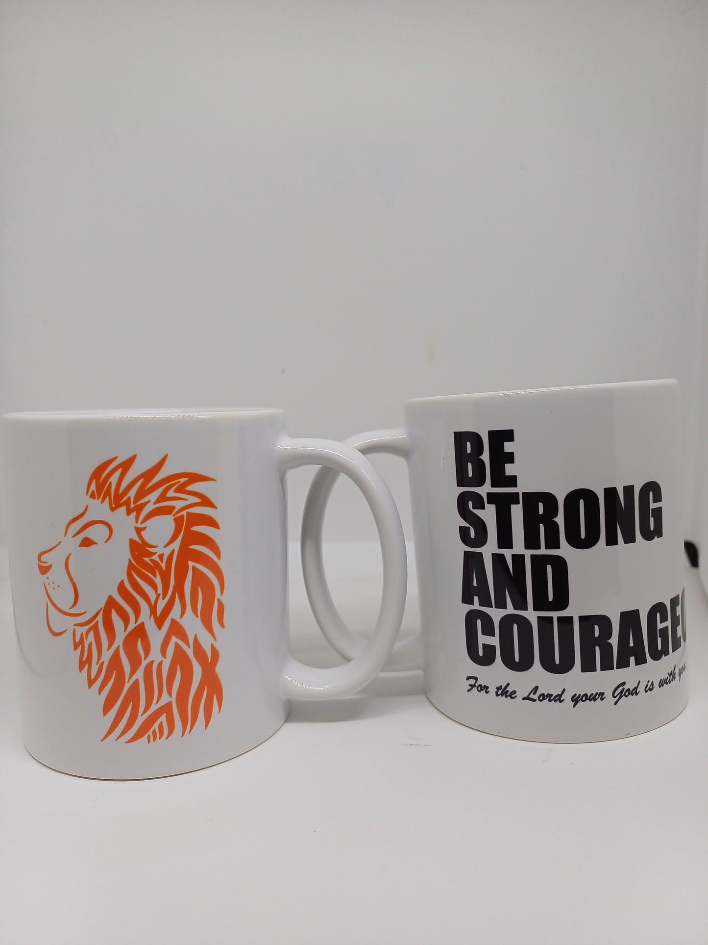 Be Strong and Courageous Christian Religious Mug